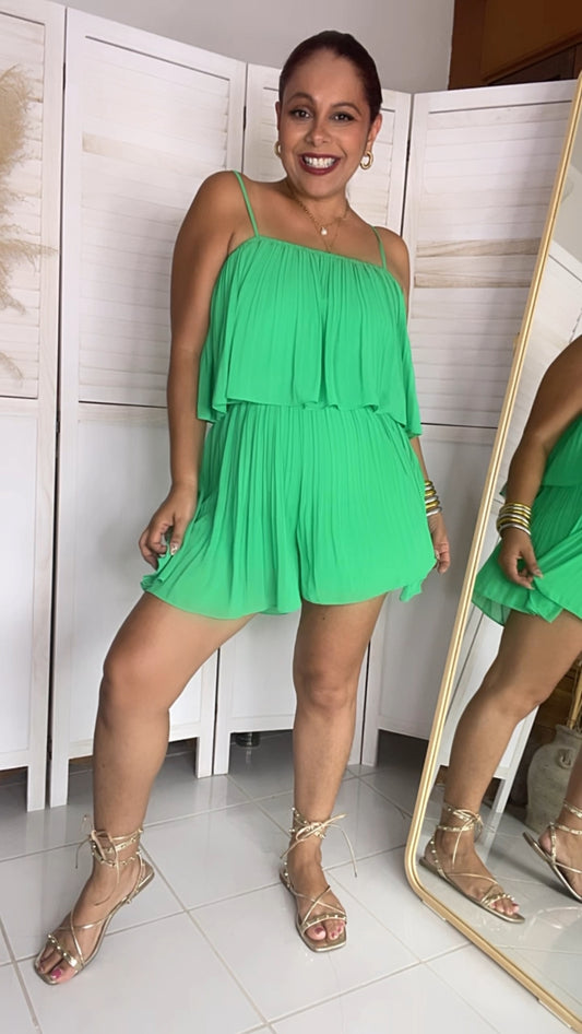 Summer Green Romper