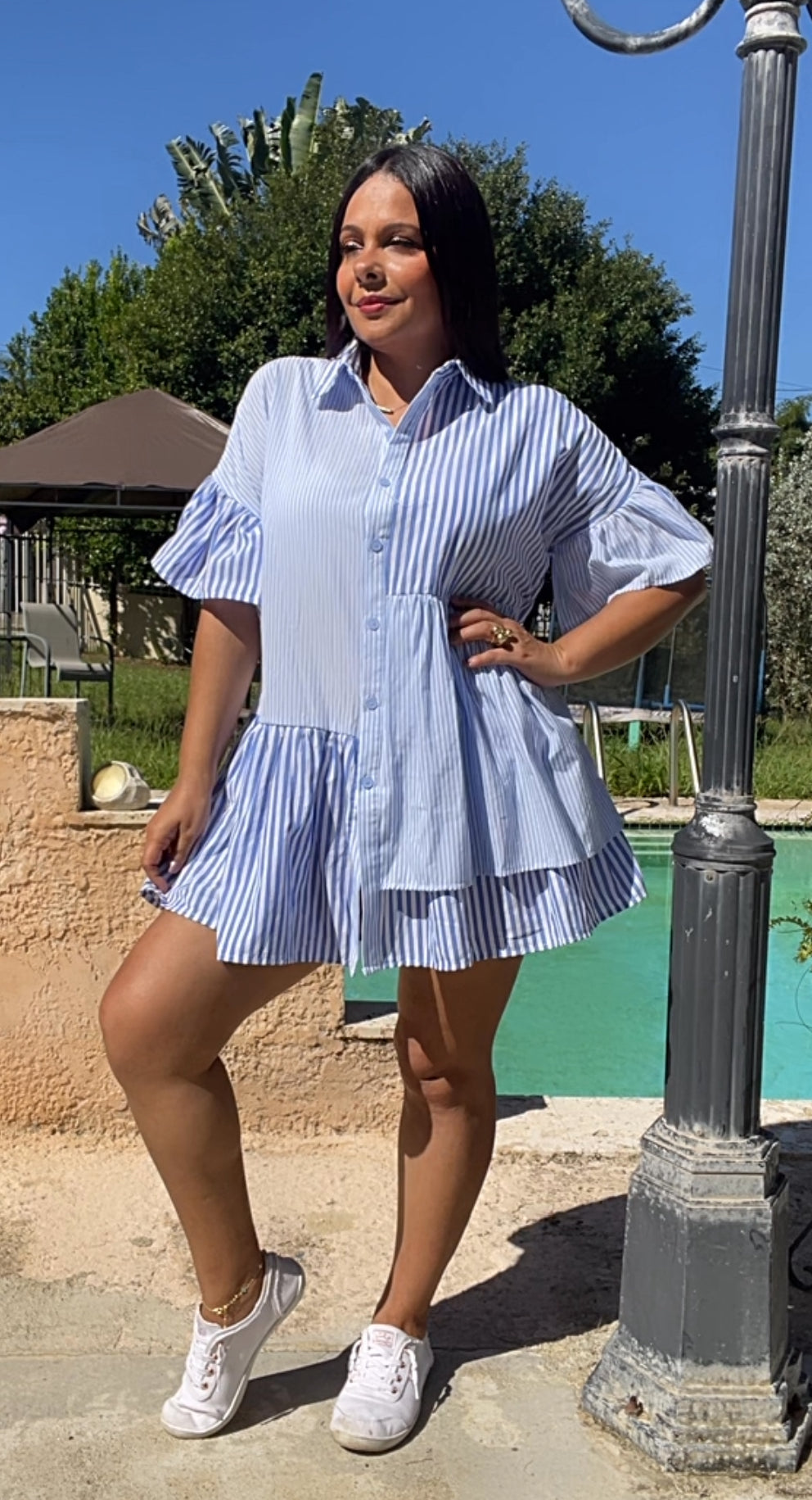 Shirt Dress Blue