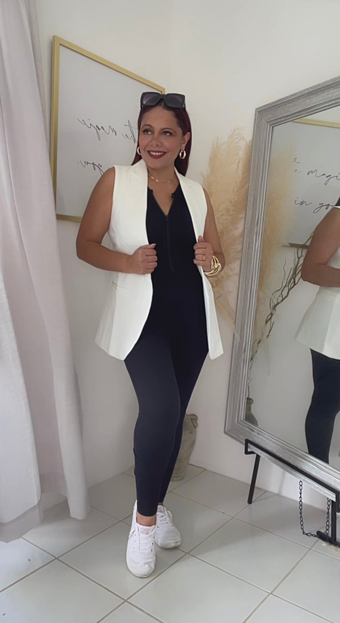 White Blazer Vest