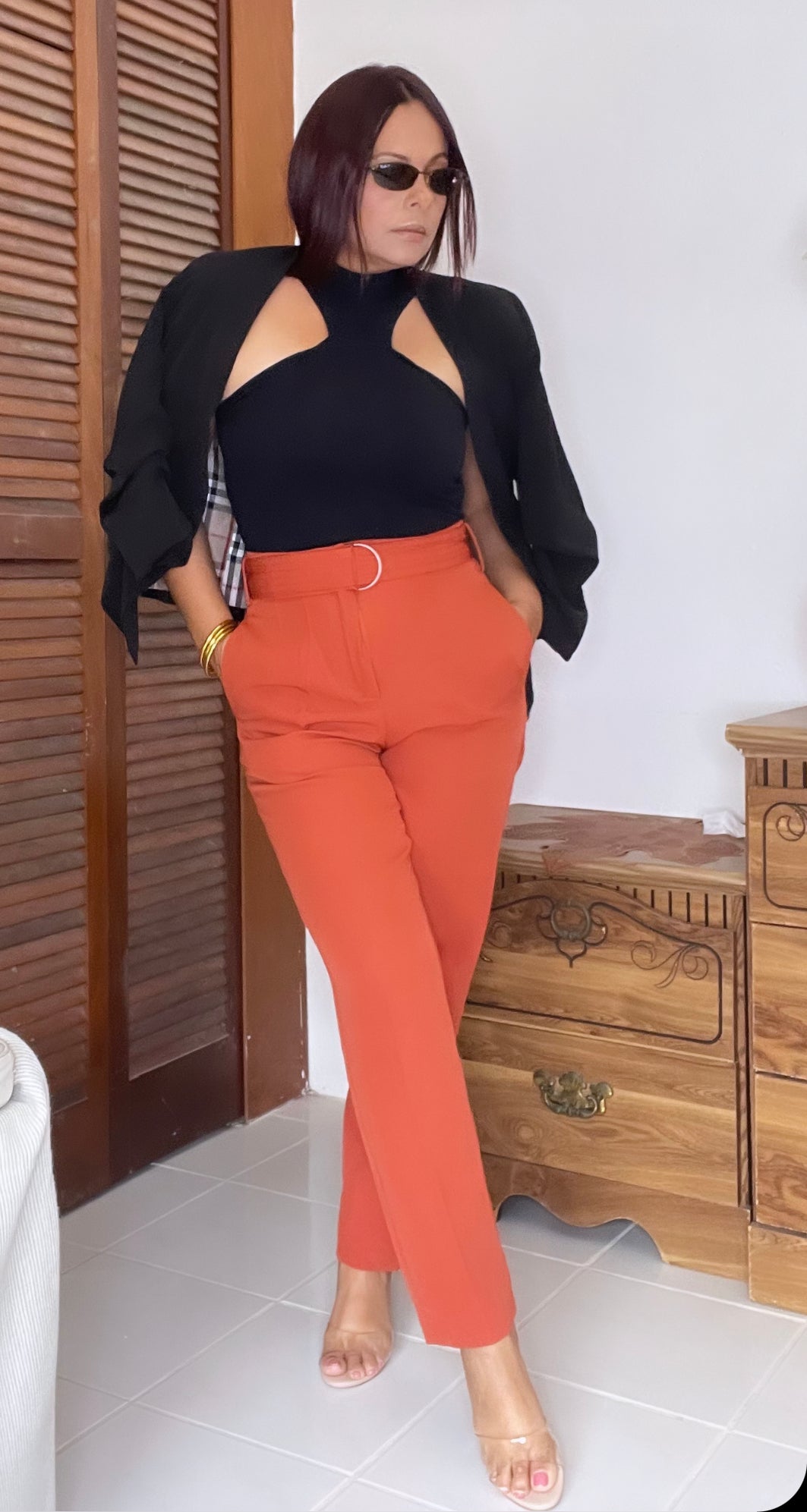 Terracota High Waisted Pants