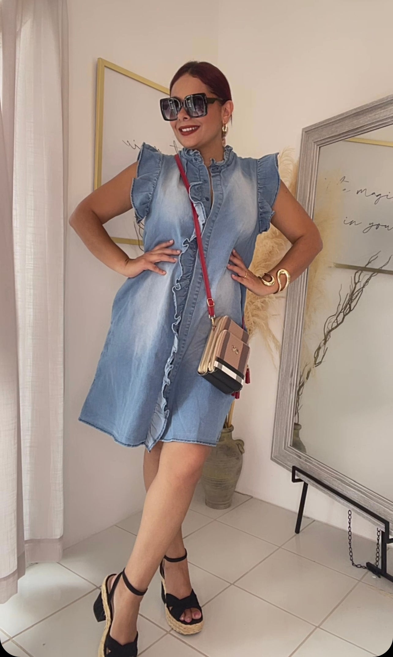 Light Denim Short Dress