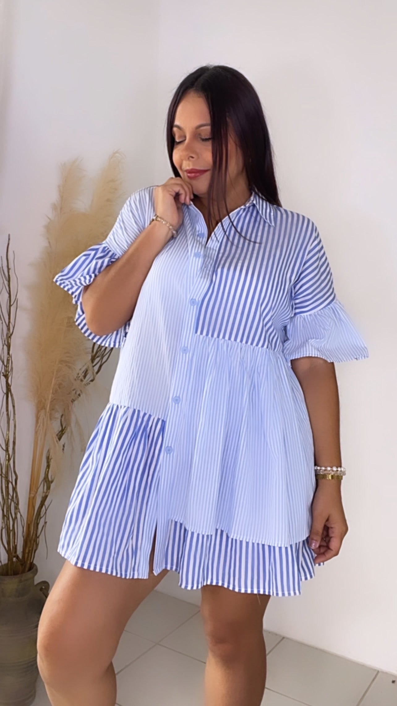 Shirt Dress Blue