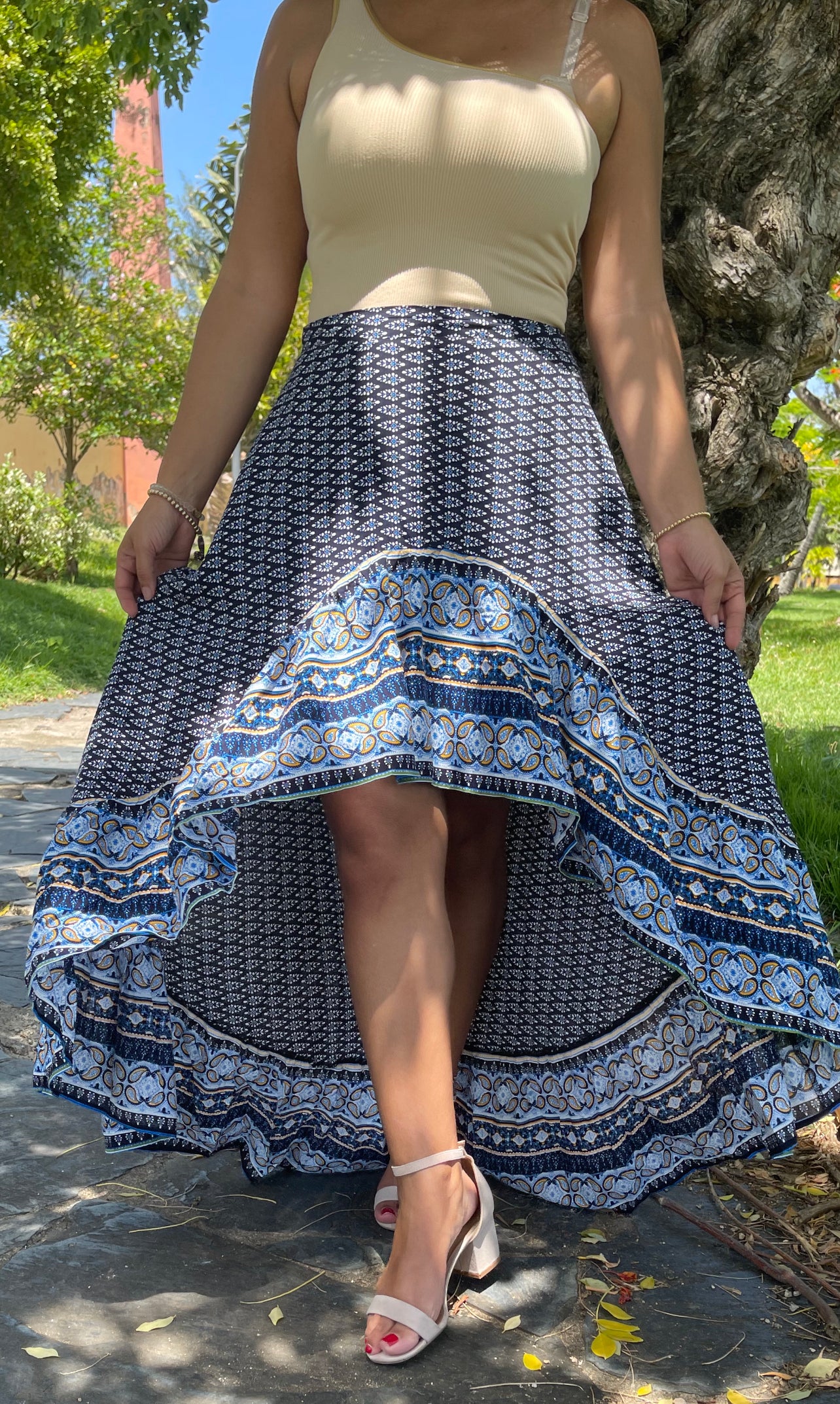 Blue Gitana Long Skirt